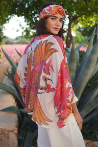 Crane Ecru Kimono