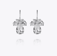 Crystal Petite Timo Earrings Rhodium