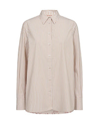 Elinda Leafy Stripe Shirt Sesame