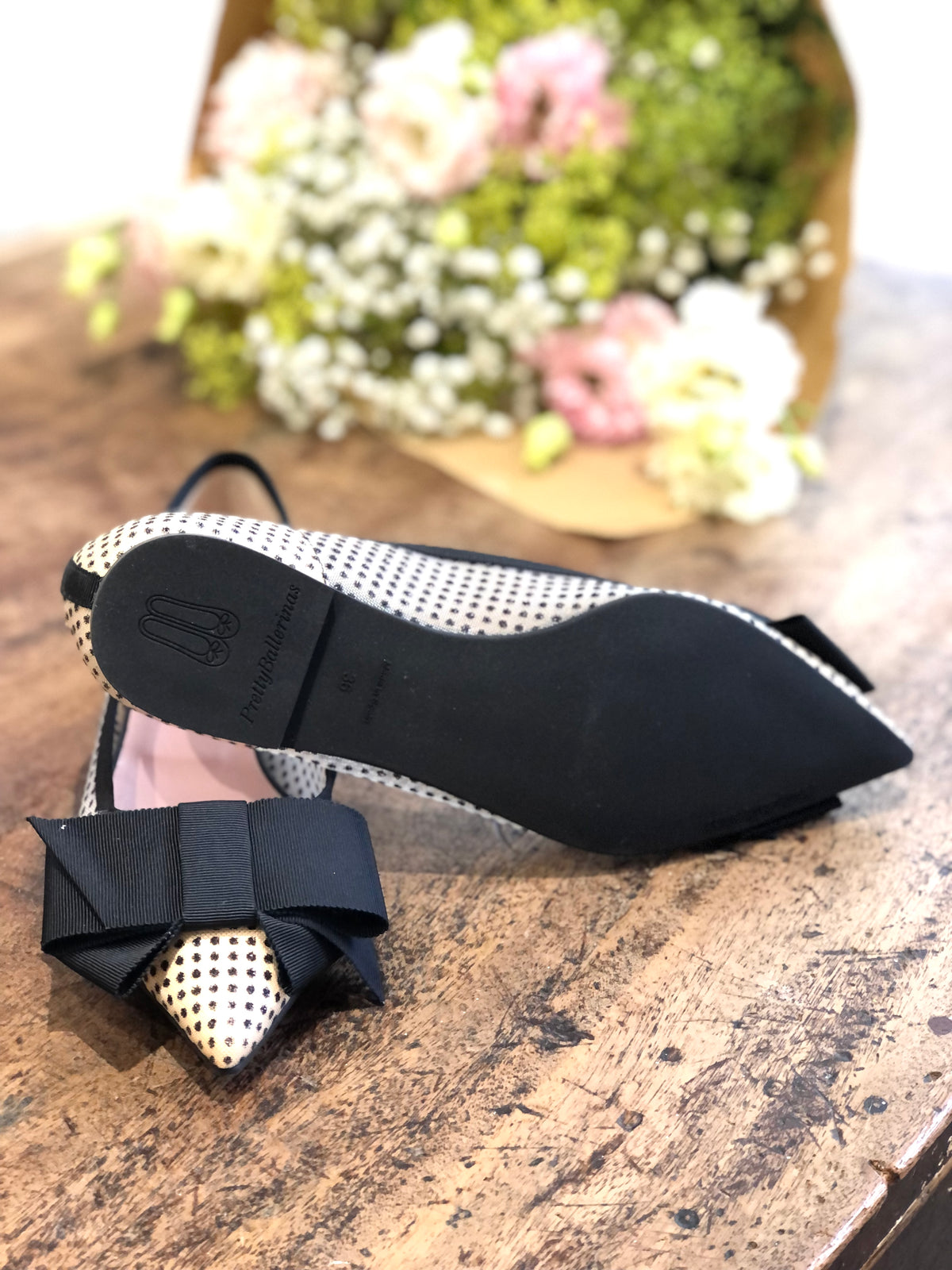 Ella Ballerina Black Mesh