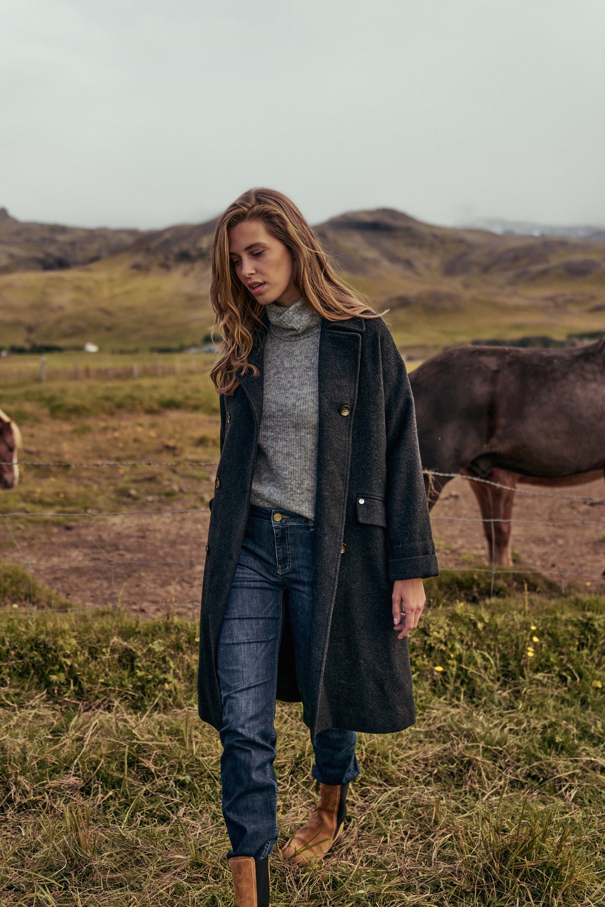 Aidy Thora Rollneck Grey Melange