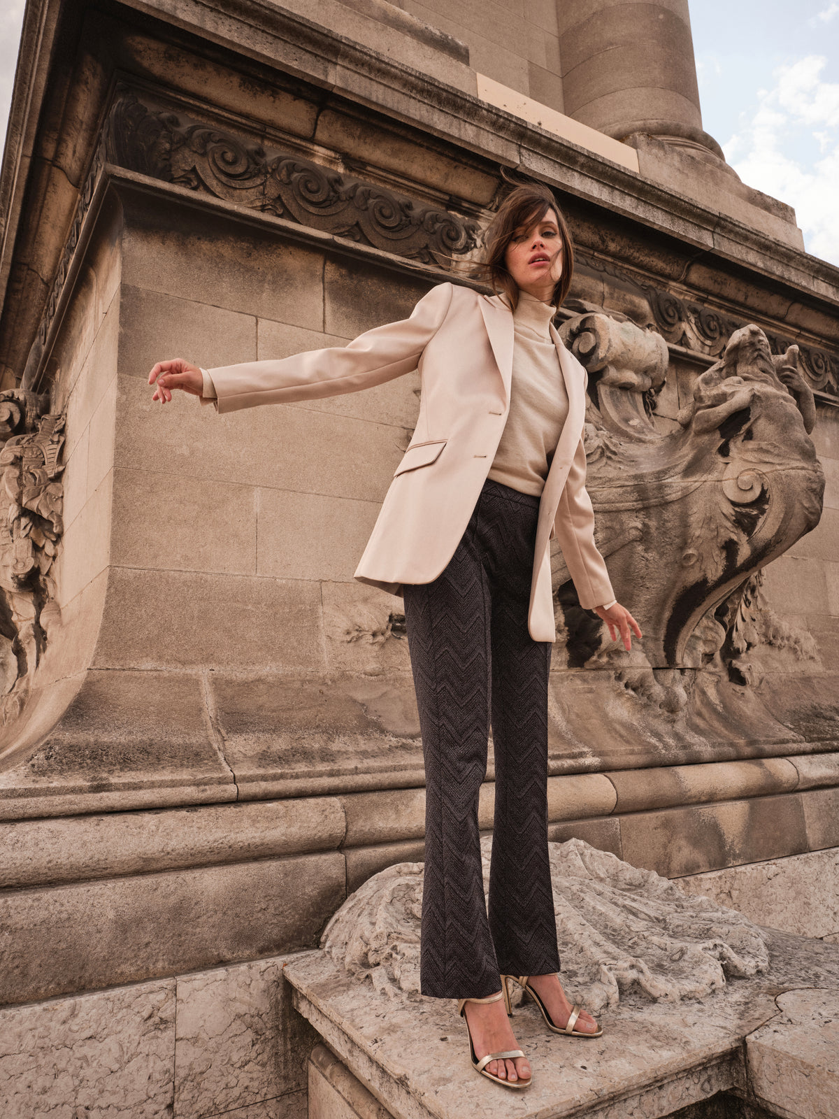 Ivory Zendal Blazer Doeskin SALE