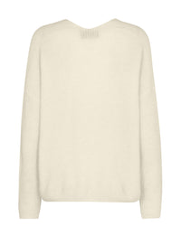 Thora V Kneck Sweater Ecru