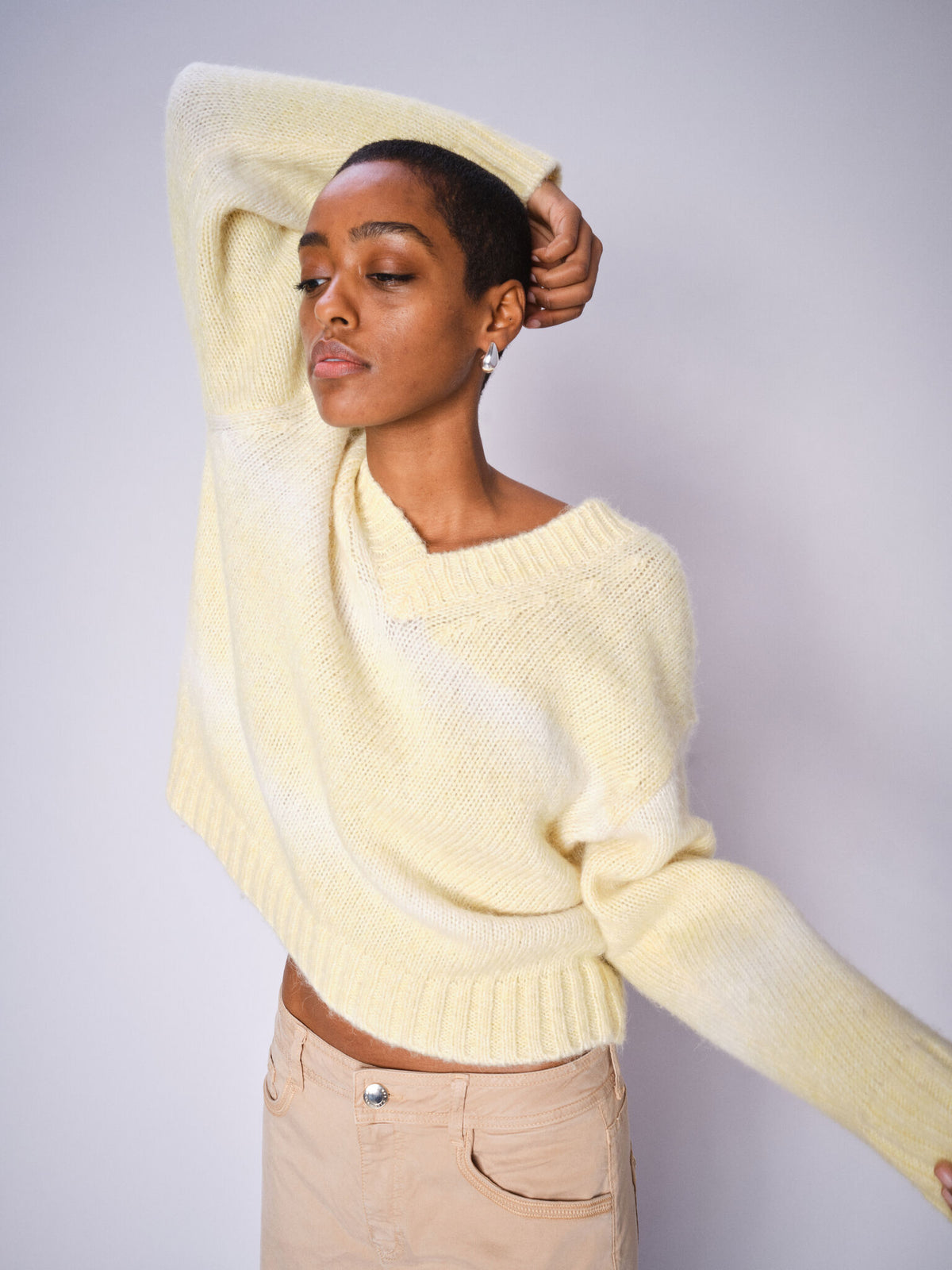 Welma Gradient Knit French Vanilla