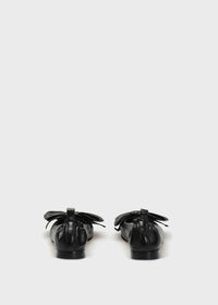 Zoe Leather Ballet Flat Black