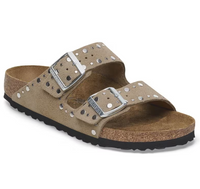 Arizona Rivet Border Taupe Sandal