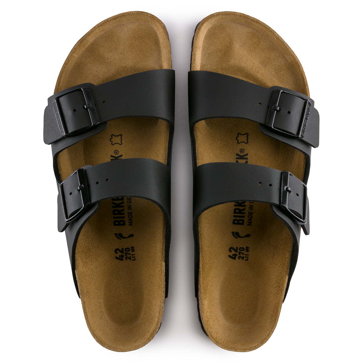Arizona Black Birko-Flor Black Sandals MENS COLLECTION