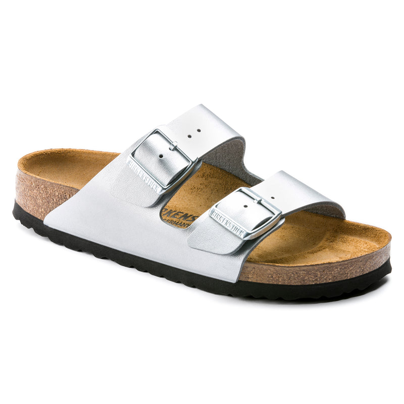 Arizona Silver Birko Flor Sandals – The Shoe Gallery