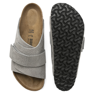 Kyoto Nubuck Leather Sandal Whale Grey MENS COLLECTION – The Shoe