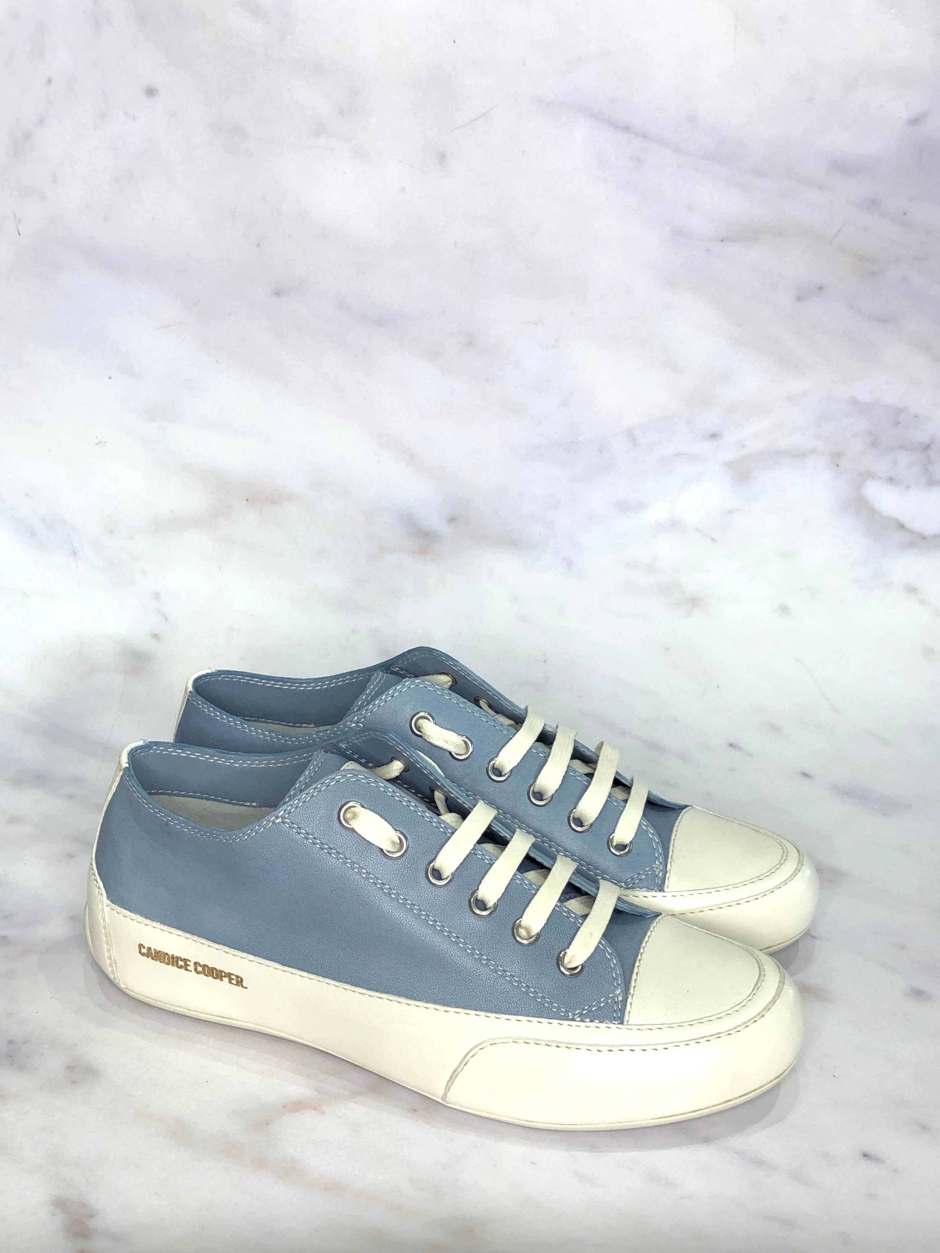 Rock Leathers Trainer Blue The Shoe Gallery