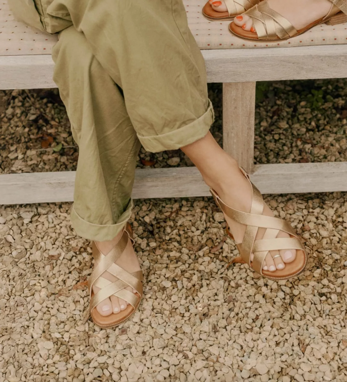 Buttercup Leather Sandal Gold
