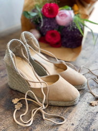 Castaner Carina Toast Wedge Espadrille Sandals