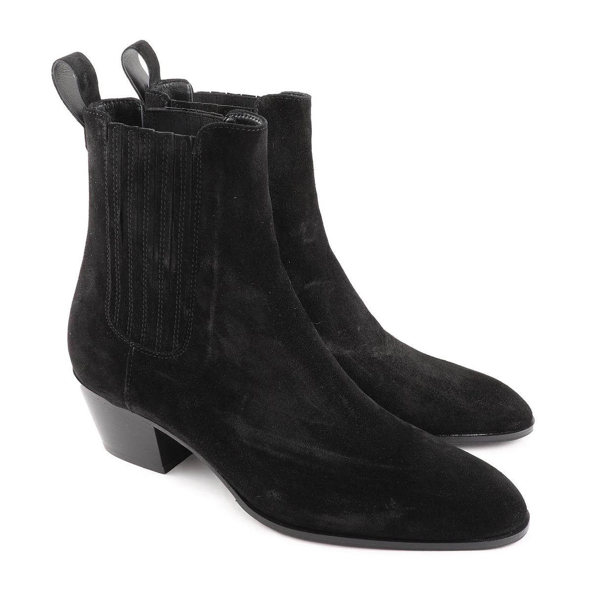 Cody Black Suede Western Chelsea Boot