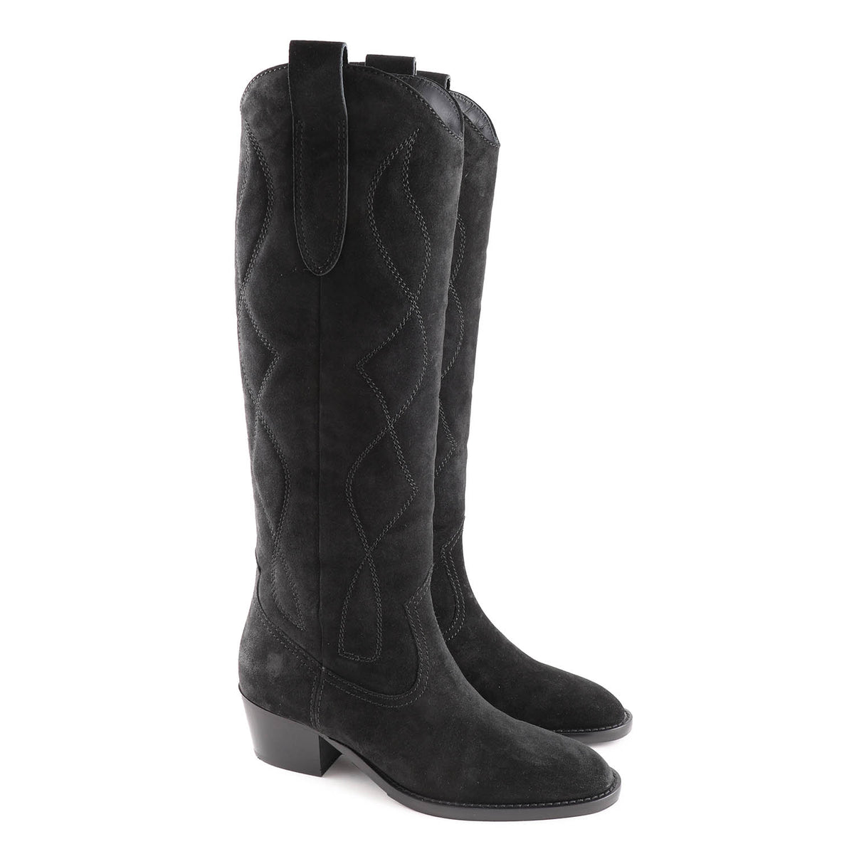 Colorado Tall Black Suede Western Boot
