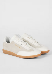 Como Ecru Leather Trainers