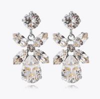 Crystal Mini Dione Earrings Rhodium