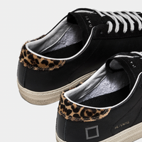Hill Low Leather Trainers Vintage Black