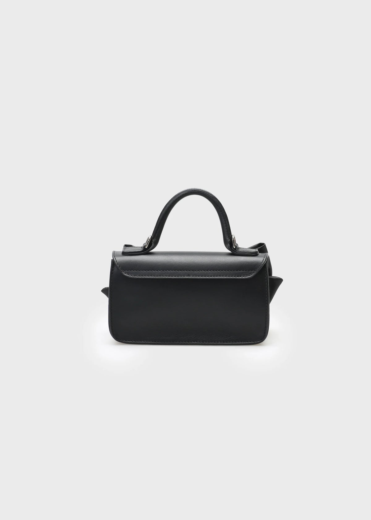 Dolores Mini Bow Leather Bag Black
