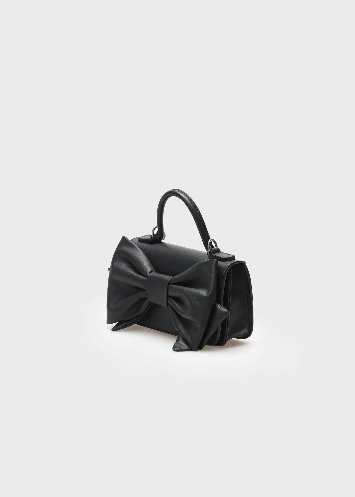 Dolores Mini Bow Leather Bag Black