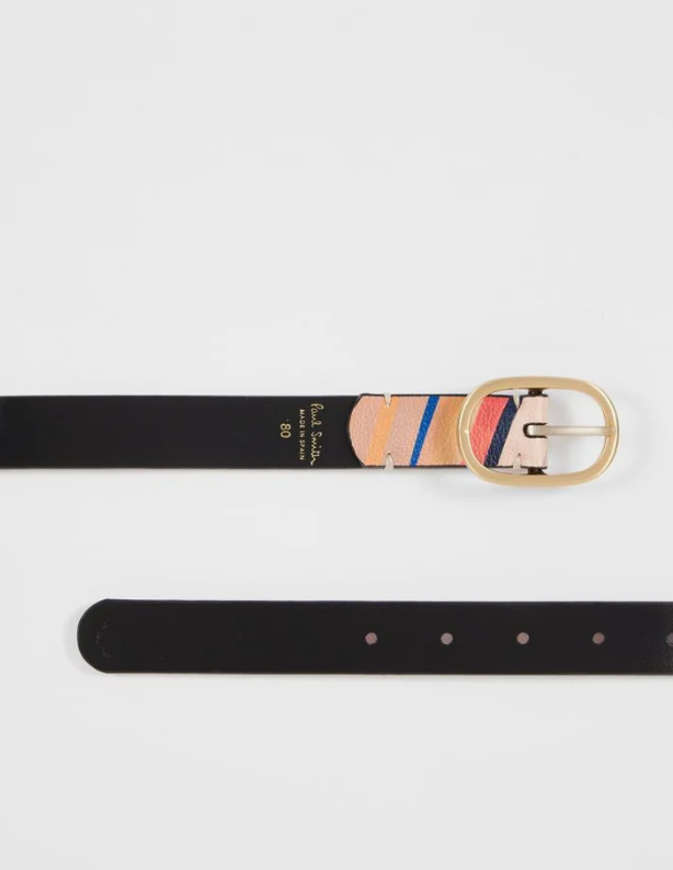 Dusky Swirl Leather belt