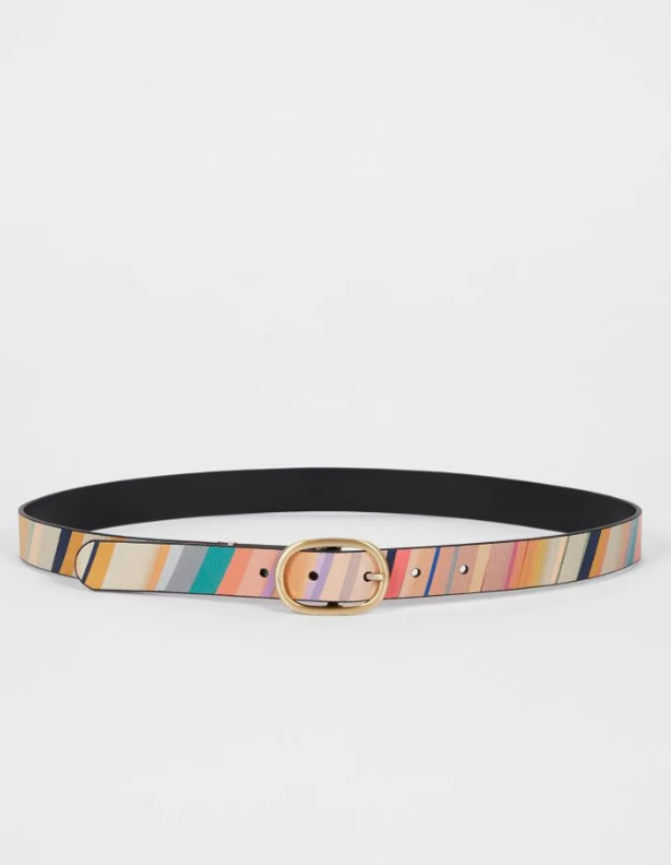 Dusky Swirl Leather belt