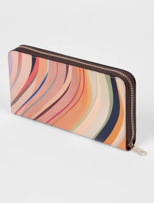Dusky Swirl Large Zip-Around Purse