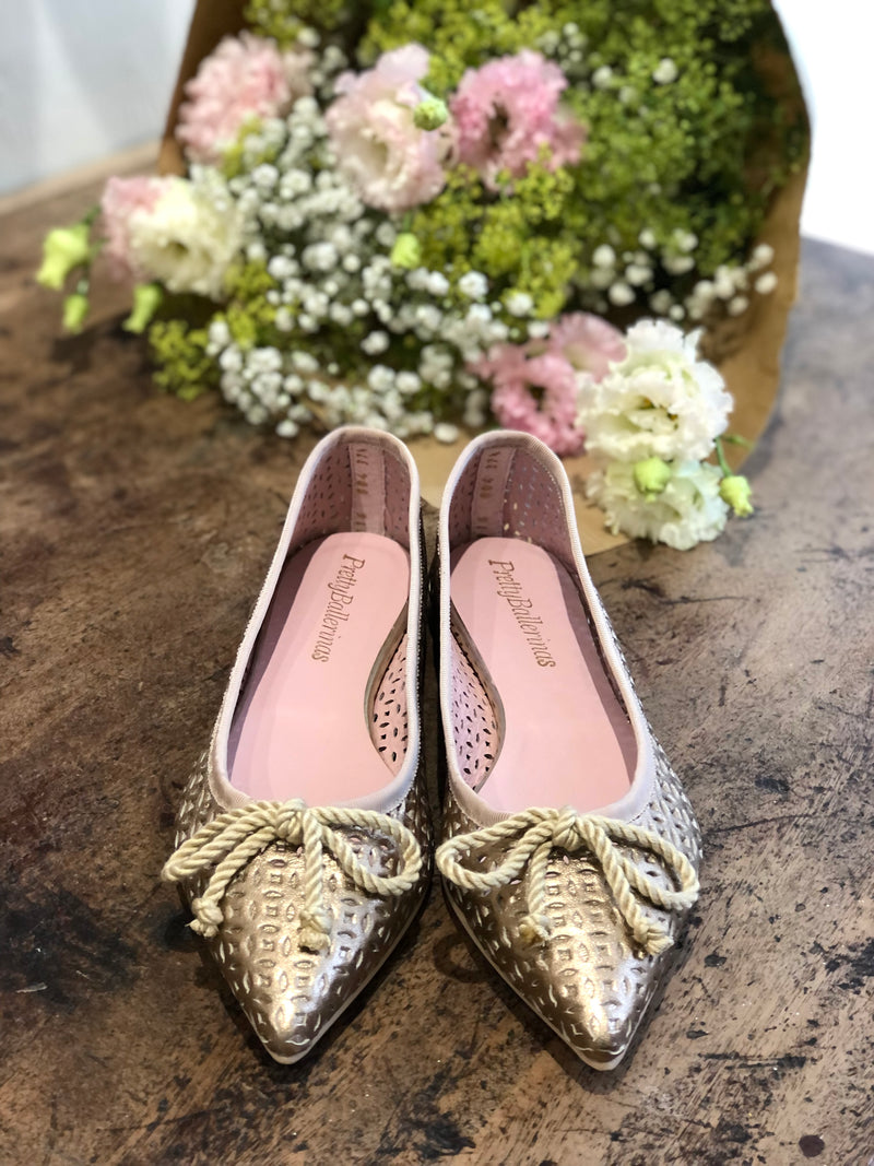 Ella Ballerina Nude Gold – The Shoe Gallery