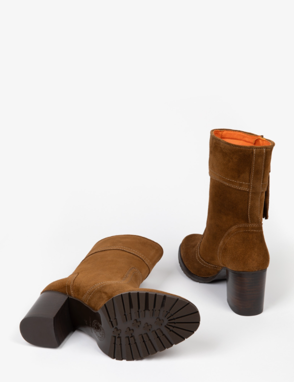 Fina Suede Tassel Boot Peat