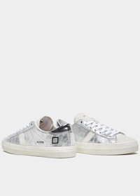 Hill Low Leather Trainers Stardust Silver