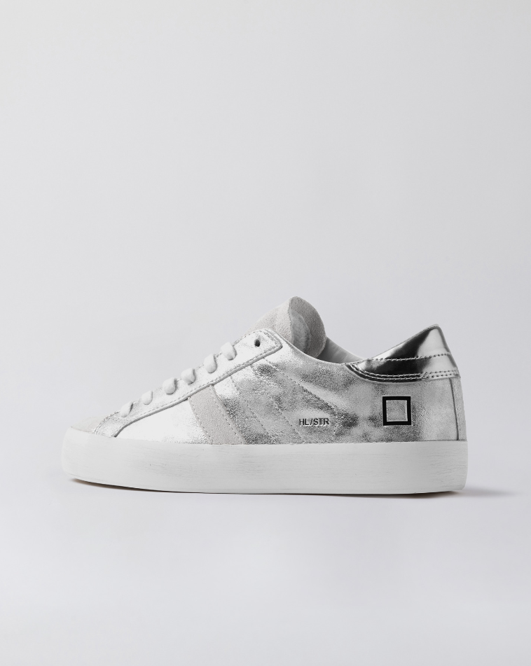 Hill Low Stardust Leather Trainers Silver | DATE | The SHOE