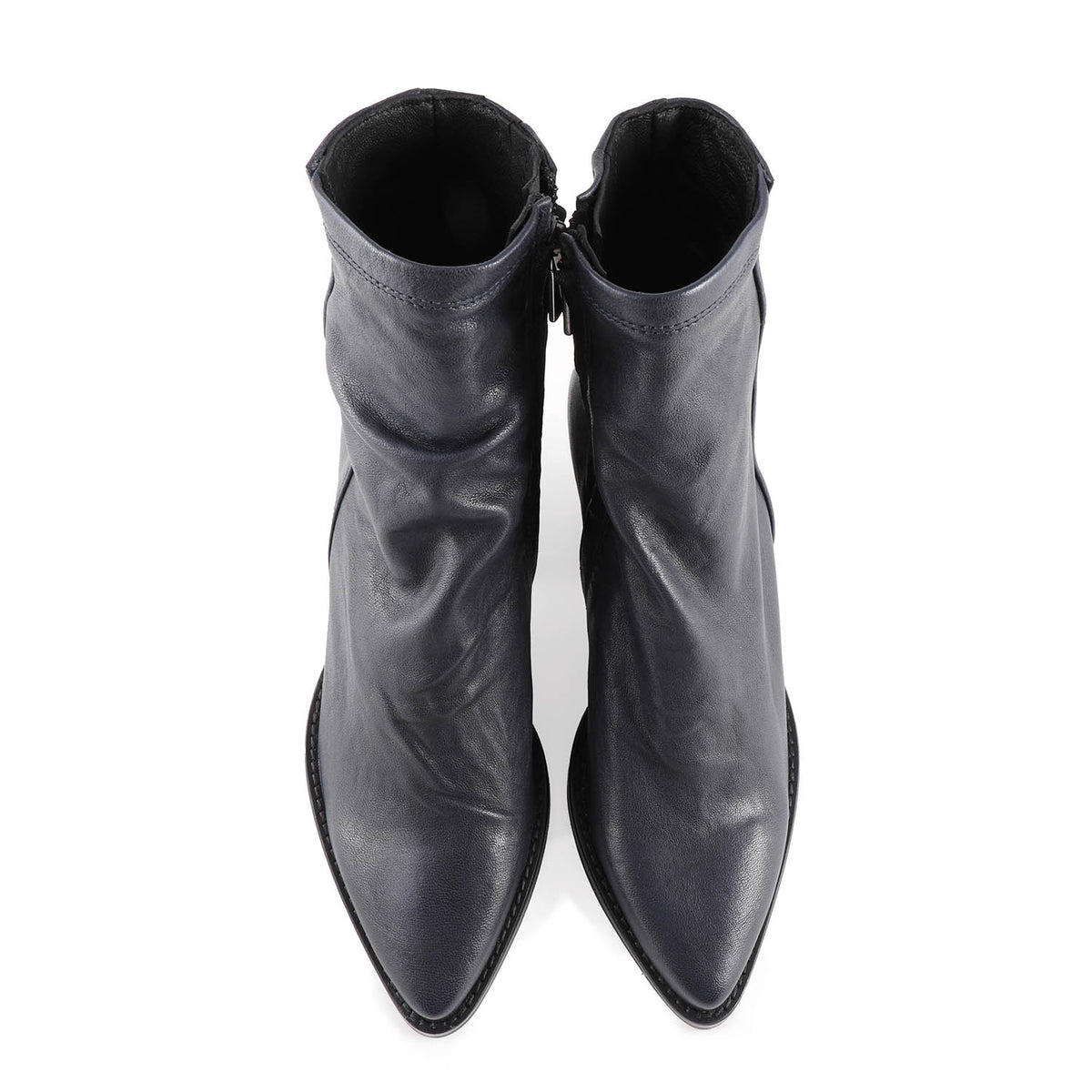 Italian Leather Western Boot Blue
