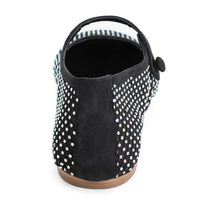 Lucente jewelled ballet shoes black