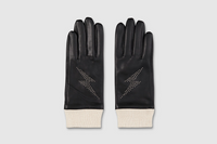 Studded Lightning Leather Gloves