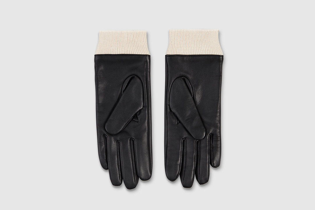 Studded Lightning Leather Gloves
