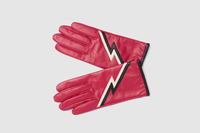 Leather Gloves Pink Lightning Blot Ziggy