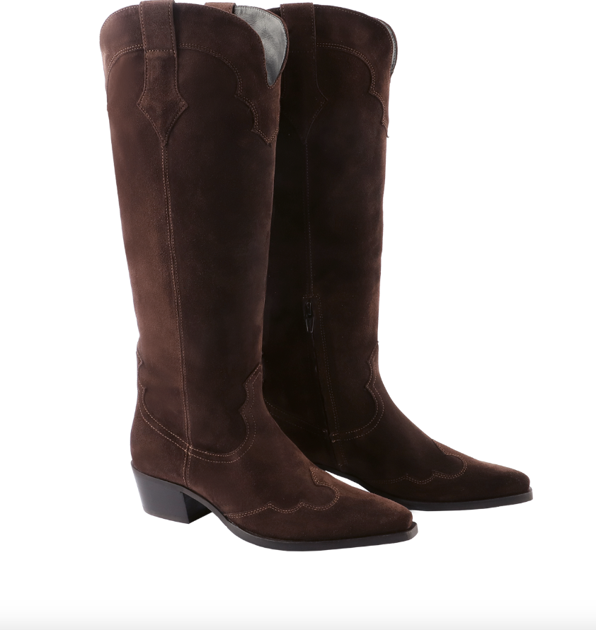 Marcie Chocplum Knee High Western Boot