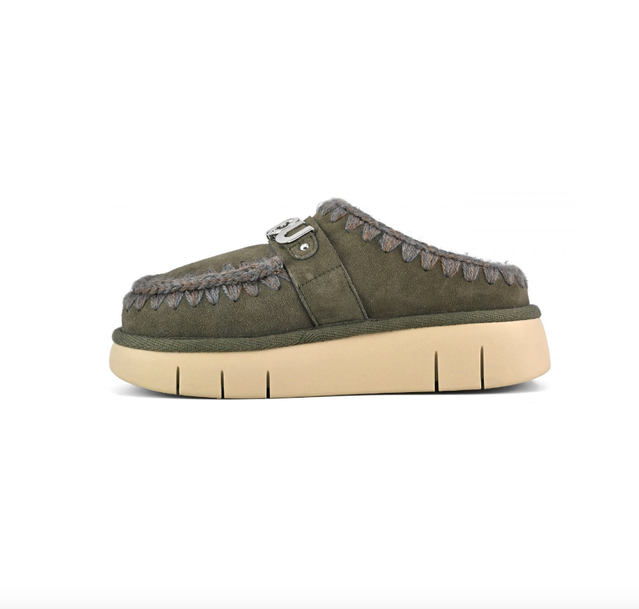 Bounce Eskimo Stitch Clog Olive