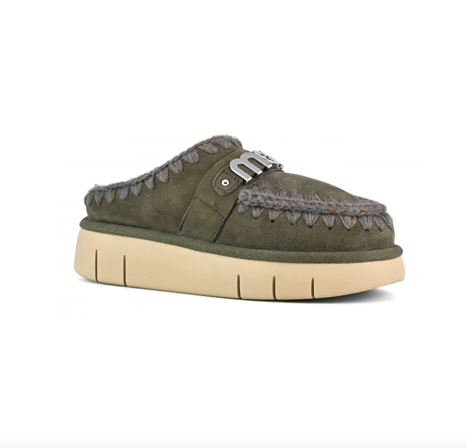 Bounce Eskimo Stitch Clog Olive