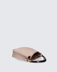 MY-BEST BAG Taupe Leather Handbag