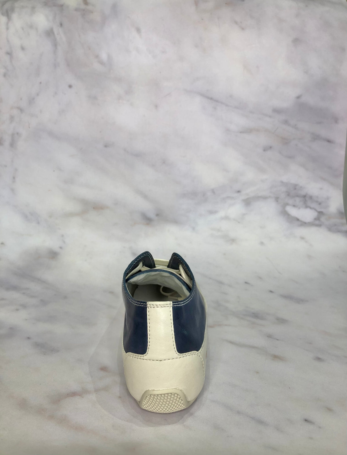 Rock Leather Trainers Navy