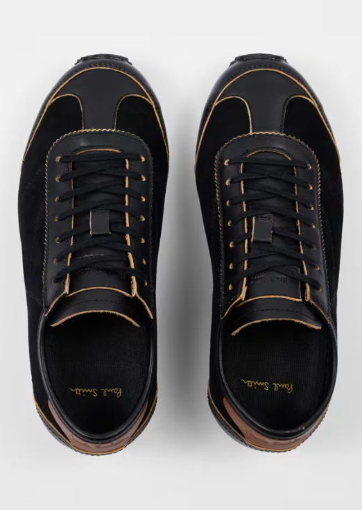 Maltese Black Suede Trainer