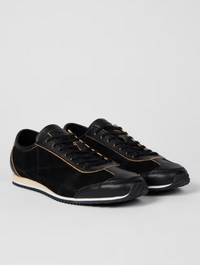 Maltese Black Suede Trainer