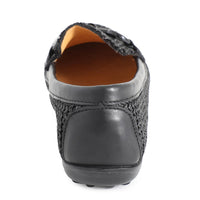 Raffia Loafers Black