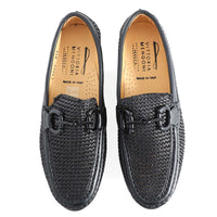 Raffia Loafers Black