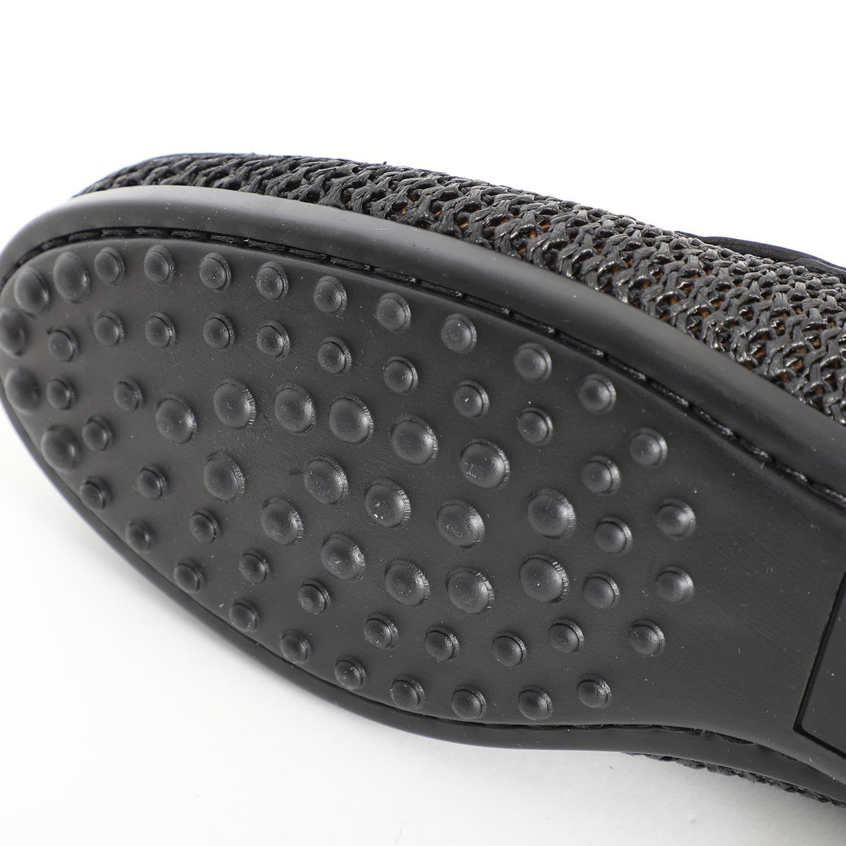 Raffia Loafers Black