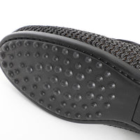 Raffia Loafers Black