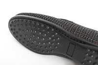 Raffia Loafers Black