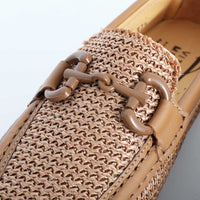 Raffia Loafers Caramel