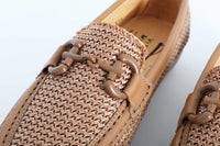 Raffia Loafers Caramel