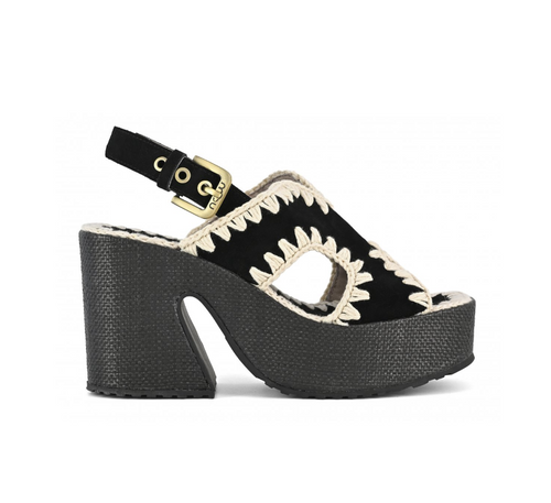 MOU Raffia Platform with back strap